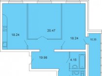 3-комнатные квартиры в ЖК "Три Тополя" Строительная группа "Рисан"