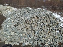 Речные валун.галька,песчаник от производителя с горных рек Кавказа.