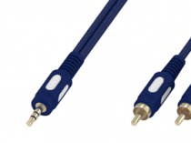 luxmann Шнур 3.5 Stereo Plug - 2RCA Plug темно-синий