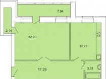 Шикарные 3-х комнатные квартиры в Новых Садах "Рисан"