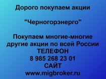 Покупаем акции ОАО Черногорэнерго