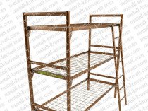Металлические кровати с деревянными спинками, кровати для рабочих бригад, кровати для баз отдыха.